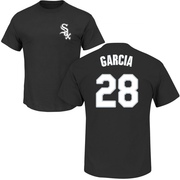 Men's Chicago White Sox Leury Garcia ＃28 Roster Name & Number T-Shirt - Black