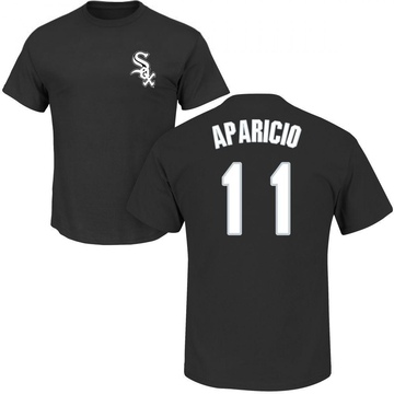 Men's Chicago White Sox Luis Aparicio ＃11 Roster Name & Number T-Shirt - Black