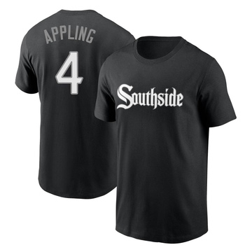 Men's Chicago White Sox Luke Appling ＃4 City Connect Name & Number T-Shirt - Black