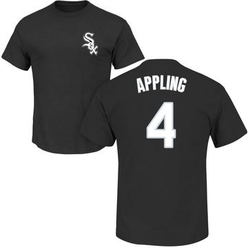 Men's Chicago White Sox Luke Appling ＃4 Roster Name & Number T-Shirt - Black