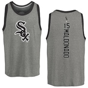 Men's Chicago White Sox Martin Maldonado ＃15 Backer Tank Top Ash