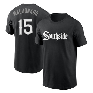 Men's Chicago White Sox Martin Maldonado ＃15 City Connect Name & Number T-Shirt - Black