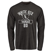 Men's Chicago White Sox Miguel Vargas ＃20 Base Runner Long Sleeve T-Shirt - Black