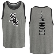 Men's Chicago White Sox Minnie Minoso ＃9 Backer Tank Top Ash