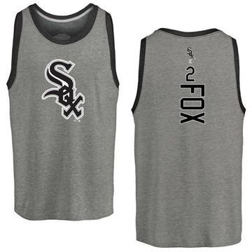 Men's Chicago White Sox Nellie Fox ＃2 Backer Tank Top Ash