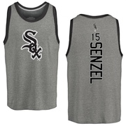 Men's Chicago White Sox Nick Senzel ＃15 Backer Tank Top Ash