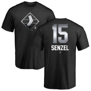 Men's Chicago White Sox Nick Senzel ＃15 Midnight Mascot T-Shirt - Black