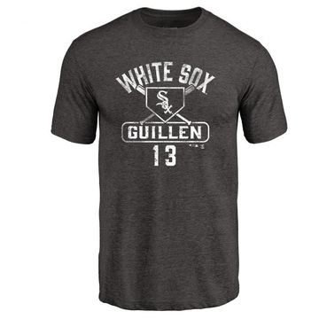 Men's Chicago White Sox Ozzie Guillen ＃13 Base Runner T-Shirt - Black