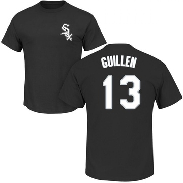 Men's Chicago White Sox Ozzie Guillen ＃13 Roster Name & Number T-Shirt - Black