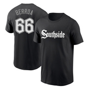 Men's Chicago White Sox Prelander Berroa ＃66 City Connect Name & Number T-Shirt - Black