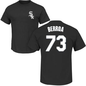 Men's Chicago White Sox Prelander Berroa ＃73 Roster Name & Number T-Shirt - Black