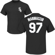 Men's Chicago White Sox Ron Marinaccio ＃97 Roster Name & Number T-Shirt - Black