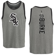 Men's Chicago White Sox Sean Burke ＃59 Backer Tank Top Ash