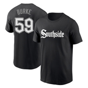 Men's Chicago White Sox Sean Burke ＃59 City Connect Name & Number T-Shirt - Black