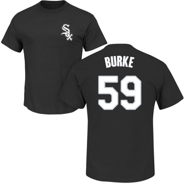 Men's Chicago White Sox Sean Burke ＃59 Roster Name & Number T-Shirt - Black