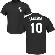 Men's Chicago White Sox Tony Larussa ＃10 Roster Name & Number T-Shirt - Black