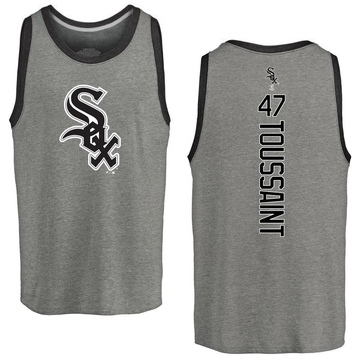 Men's Chicago White Sox Touki Toussaint ＃47 Backer Tank Top Ash