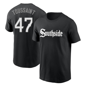 Men's Chicago White Sox Touki Toussaint ＃47 City Connect Name & Number T-Shirt - Black