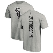 Men's Chicago White Sox Touki Toussaint ＃54 Backer T-Shirt Ash