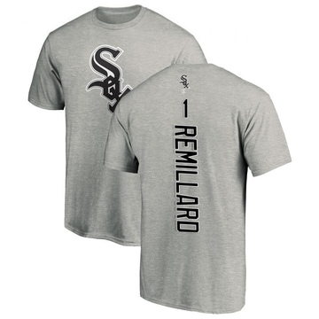 Men's Chicago White Sox Zach Remillard ＃1 Backer T-Shirt Ash