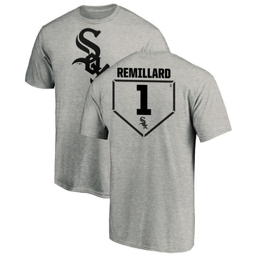 Men's Chicago White Sox Zach Remillard ＃1 RBI T-Shirt Heathered - Gray