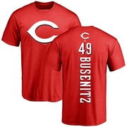 Men's Cincinnati Reds Alan Busenitz ＃49 Backer T-Shirt - Red