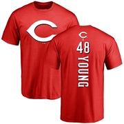 Men's Cincinnati Reds Alex Young ＃48 Backer T-Shirt - Red