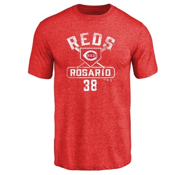 Men's Cincinnati Reds Amed Rosario ＃38 Base Runner T-Shirt - Red