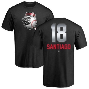 Men's Cincinnati Reds Benito Santiago ＃18 Midnight Mascot T-Shirt - Black