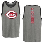 Men's Cincinnati Reds Bernie Carbo ＃25 Backer Tank Top Ash