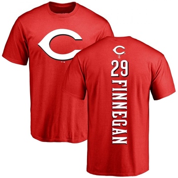 Men's Cincinnati Reds Brandon Finnegan ＃29 Backer T-Shirt - Red