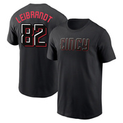 Men's Cincinnati Reds Brandon Leibrandt ＃82 2023 City Connect Name & Number T-Shirt - Black