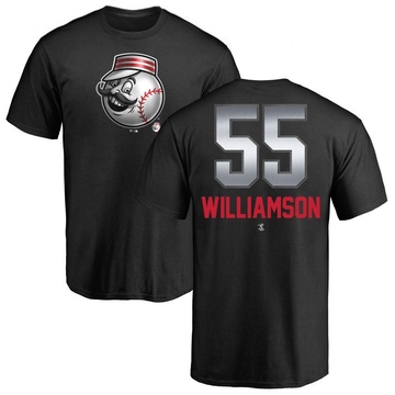 Men's Cincinnati Reds Brandon Williamson ＃55 Midnight Mascot T-Shirt - Black