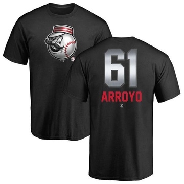 Men's Cincinnati Reds Bronson Arroyo ＃61 Midnight Mascot T-Shirt - Black