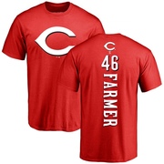 Men's Cincinnati Reds Buck Farmer ＃46 Backer T-Shirt - Red