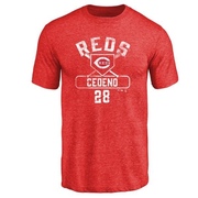 Men's Cincinnati Reds Cesar Cedeno ＃28 Base Runner T-Shirt - Red