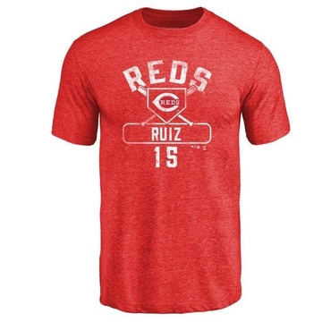 Men's Cincinnati Reds Chico Ruiz ＃15 Base Runner T-Shirt - Red