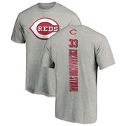 Men's Cincinnati Reds Christian Encarnacion-Strand ＃33 Backer T-Shirt Ash