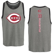 Men's Cincinnati Reds Christian Encarnacion-Strand ＃33 Backer Tank Top Ash