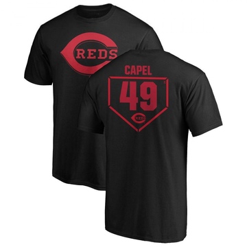 Men's Cincinnati Reds Conner Capel ＃49 RBI T-Shirt - Black