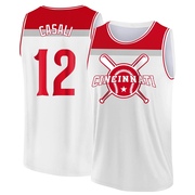 Men's Cincinnati Reds Curt Casali ＃12 Legend Baseball Tank Top - White/Red