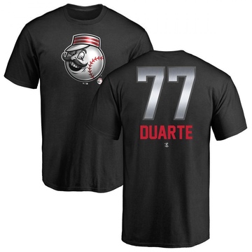 Men's Cincinnati Reds Daniel Duarte ＃77 Midnight Mascot T-Shirt - Black