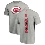 Men's Cincinnati Reds Dave Concepcion ＃13 Backer T-Shirt Ash