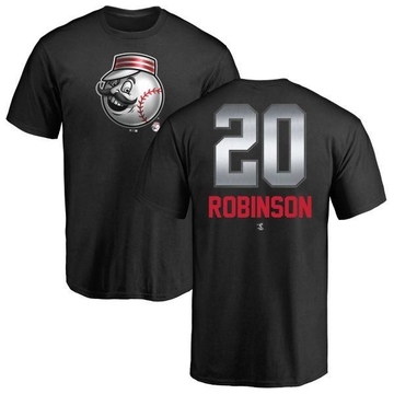 Men's Cincinnati Reds Frank Robinson ＃20 Midnight Mascot T-Shirt - Black