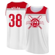 Men's Cincinnati Reds Gary Nolan ＃38 Legend Baseball Tank Top - White/Red