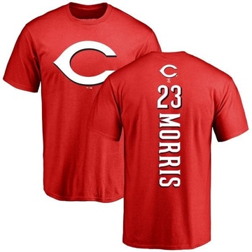 Men's Cincinnati Reds Hal Morris ＃23 Backer T-Shirt - Red