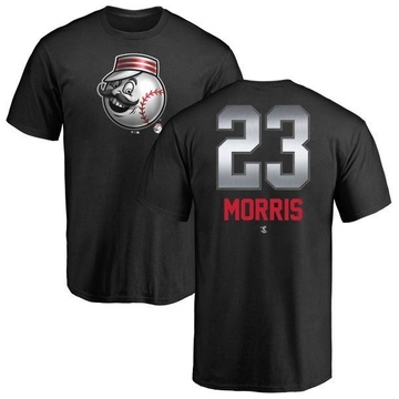 Men's Cincinnati Reds Hal Morris ＃23 Midnight Mascot T-Shirt - Black