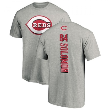 Men's Cincinnati Reds Jared Solomon ＃84 Backer T-Shirt Ash