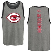 Men's Cincinnati Reds Jared Solomon ＃84 Backer Tank Top Ash