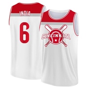 Men's Cincinnati Reds Jonathan India ＃6 Legend Baseball Tank Top - White/Red